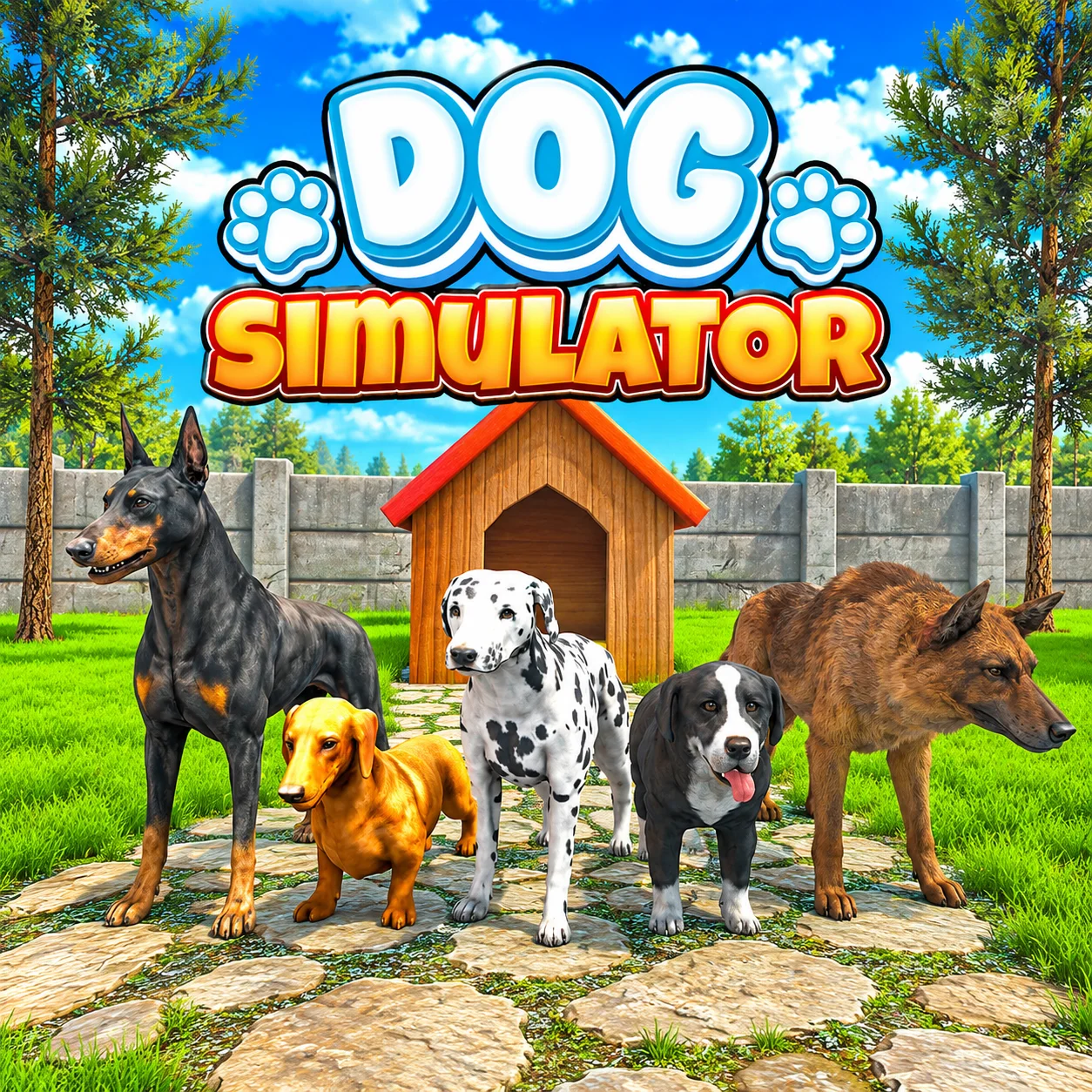 Play Dog Simulator 3D online