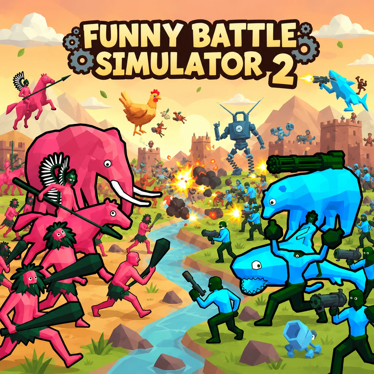 Play Funny Battle Simulator 2 free online