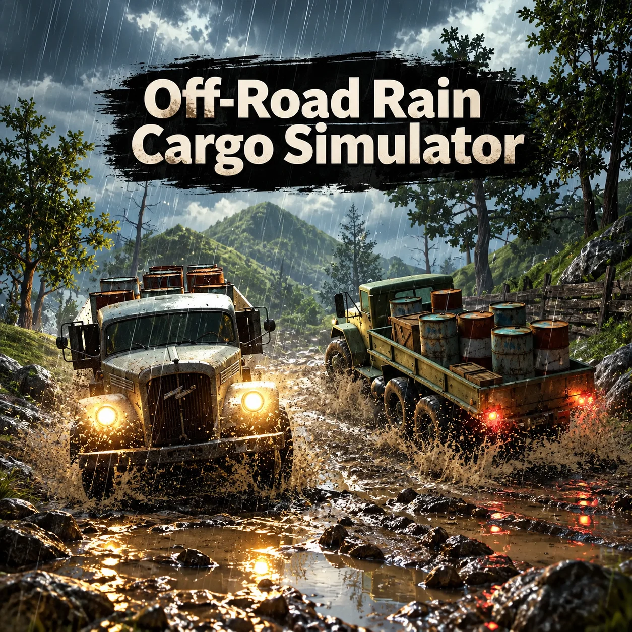 Play Off Road Rain Cargo Simulator free online