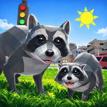 Play Raccoon Adventure City Simulator 3D free online